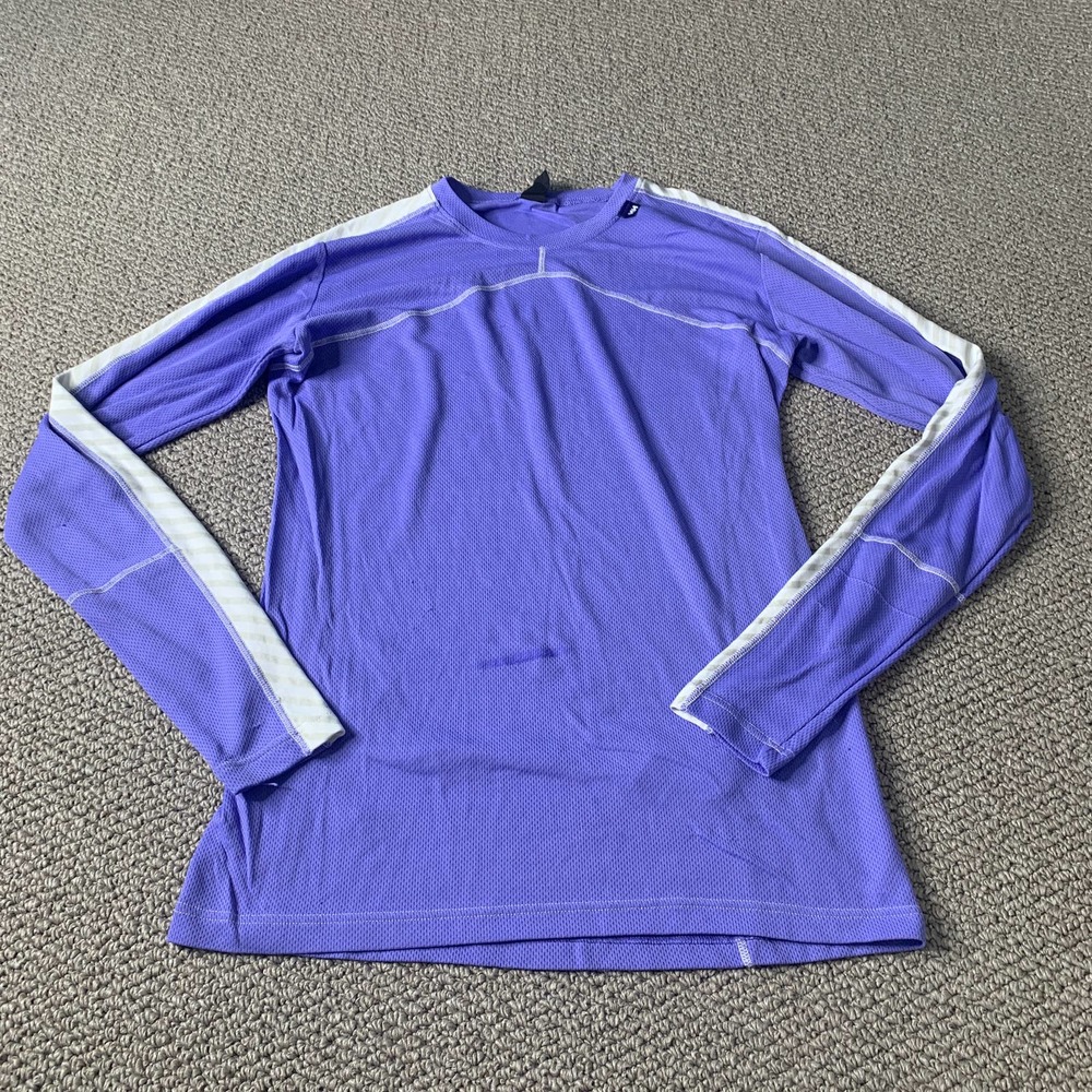 Helly Hansen Womens T Shirt Size Medium Blue Long Sleeves Athletic Pullover